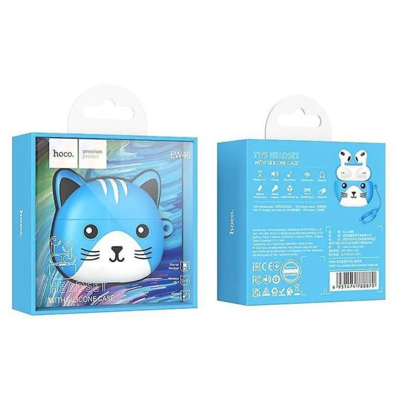 Hoco EW46 True Wireless Bluetooth Earbuds - Dodge Cat Hoco EW46 True Wireless Bluetooth Earbuds - Dodge Cat
